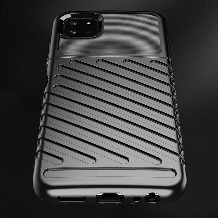 Thunder Case Flexible Tough Rugged Cover TPU Case for Samsung Galaxy A22 5G black - Cell phone cases