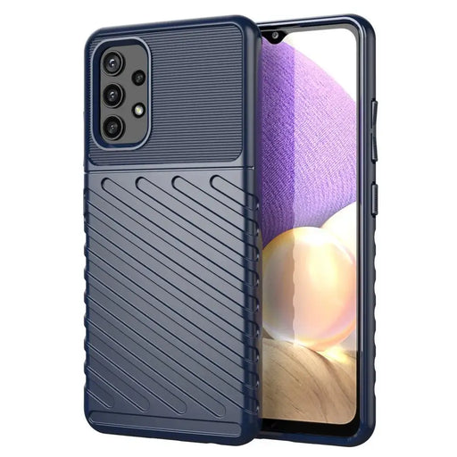 Thunder Case Flexible Tough Rugged Cover TPU Case for Samsung Galaxy A32 5G blue - Cell phone cases