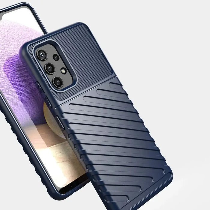 Thunder Case Flexible Tough Rugged Cover TPU Case for Samsung Galaxy A32 5G blue - Cell phone cases