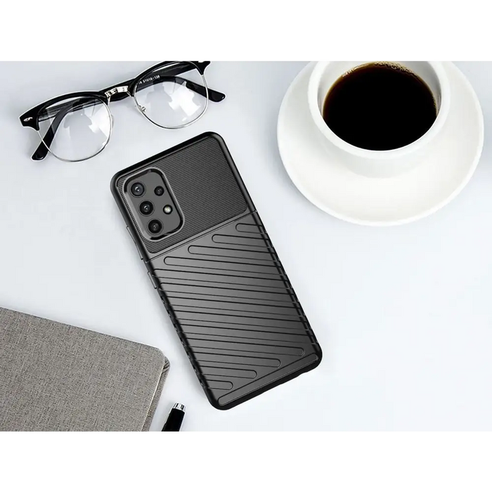 Thunder Case Flexible Tough Rugged Cover TPU Case for Samsung Galaxy A32 5G blue - Cell phone cases