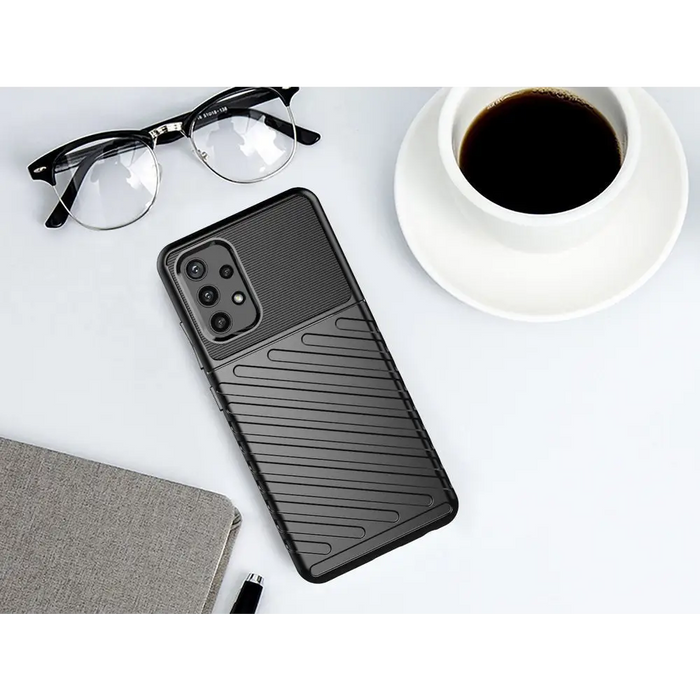 Thunder Case Flexible Tough Rugged Cover TPU Case for Samsung Galaxy A72 4G blue - Cell phone cases