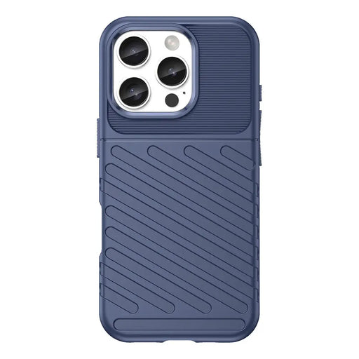 Thunder Case for iPhone 16 Pro Max Silicone Case - Blue - Cell phone cases and covers<<<HurtelXML