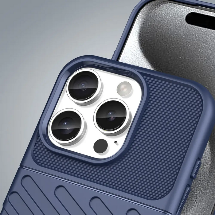 Thunder Case for iPhone 16 Pro Max Silicone Case - Blue - Cell phone cases and covers<<<HurtelXML