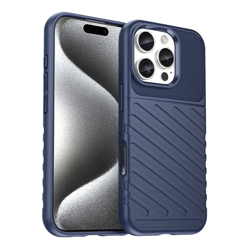Thunder Case for iPhone 16 Pro Silicone Case - Blue - Cell phone cases and covers<<<HurtelXML