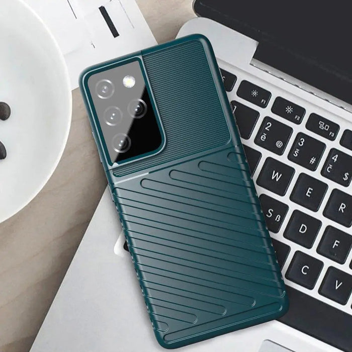 Thunder Case case for Samsung Galaxy S23 Ultra silicone armor case black - Cell phone cases and covers<<<HurtelXML