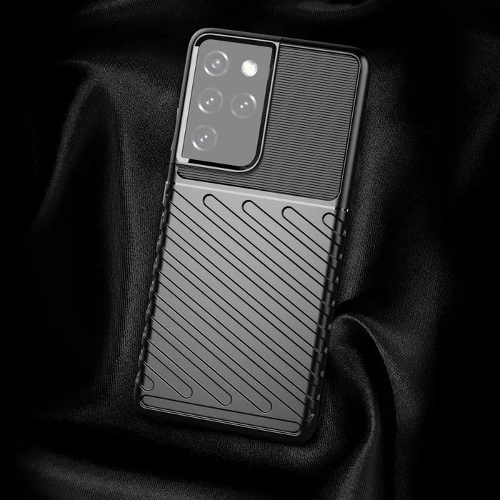 Thunder Case case for Samsung Galaxy S23 Ultra silicone armor case black - Cell phone cases and covers<<<HurtelXML