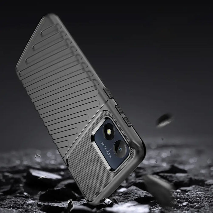 Thunder Case Motorola Moto E13 Silicone Armored Cover Black - Cell phone cases and covers<<<HurtelXML