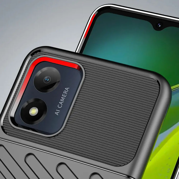 Thunder Case Motorola Moto E13 Silicone Armored Cover Black - Cell phone cases and covers<<<HurtelXML