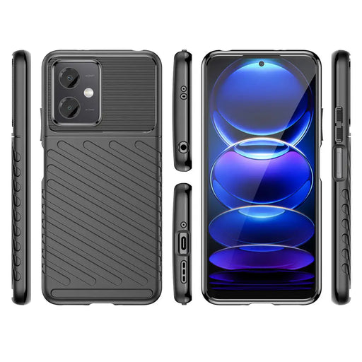 Thunder Case Xiaomi Poco X5 5G / Redmi Note 12 5G silicone armor case black - Cell phone cases and covers<<<HurtelXML