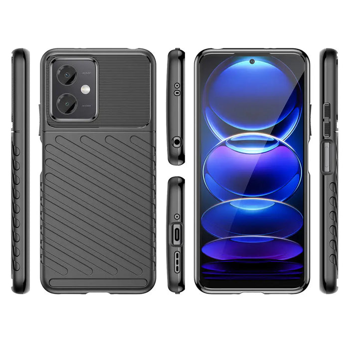 Thunder Case Xiaomi Poco X5 5G / Redmi Note 12 5G silicone armor case black - Cell phone cases and covers<<<HurtelXML