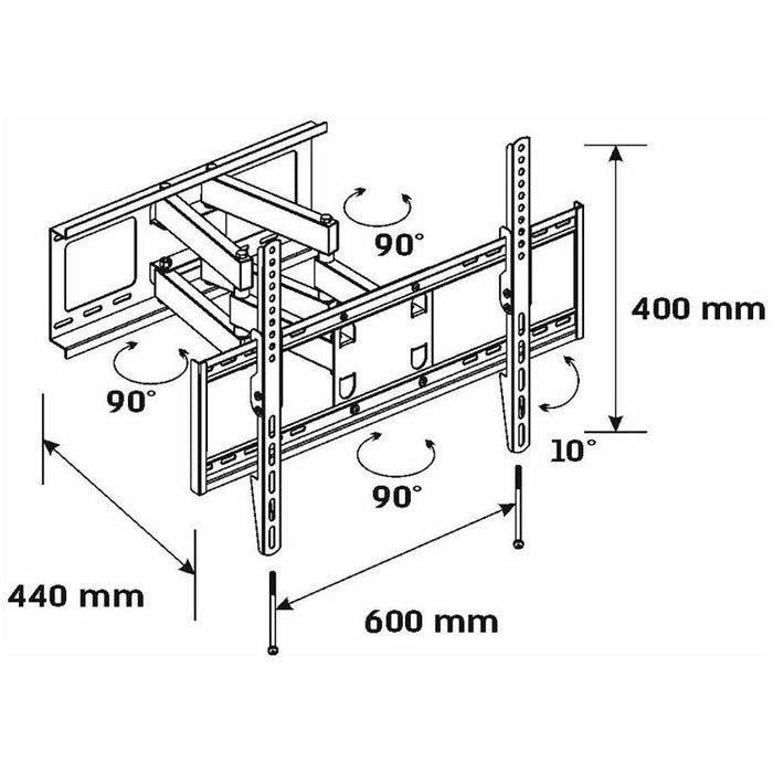 TV Stand THUNDER STTV TTS-P810 BLACK