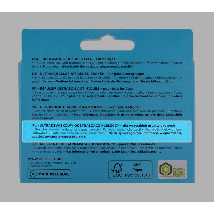 Tickless Run Blue Tick Repeller for Humans - Insect repellantsWYS-ODO<<<Home accessoriesWYS<<<ActionPL