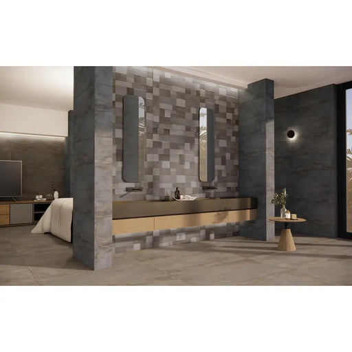 TILE PRISSMACER OXID DARK 30X90 CM - Стенни плочки и декорация<<<Плочки и лайстни<<<Баня<<<Praktiker&&&Стенни плочки и