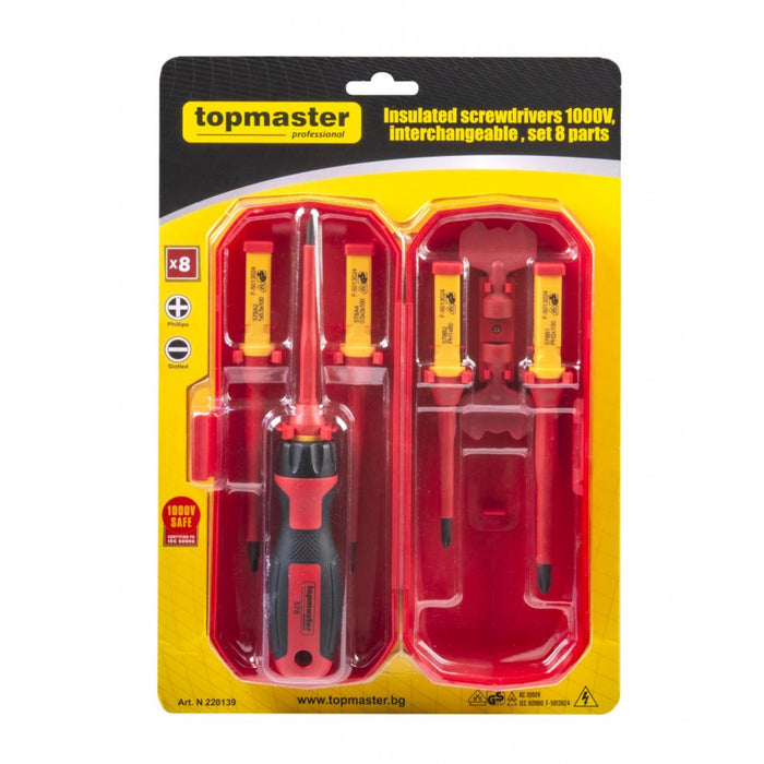 SCREWDRIVER SET 1000V 8H TMP