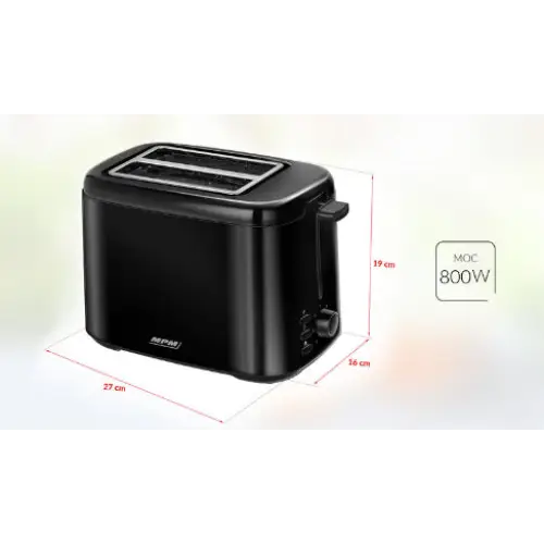 Toaster MPM MTO-07/c black - ToastersAGD-TOS<<<Home Appliance - ProductsAGD<<<ActionPL