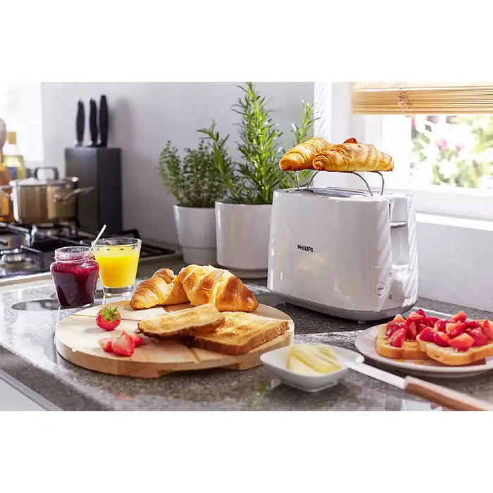 TOASTER PHILIPS HD2581/00 900 W WHITE - Тостери<<<Домакински електроуреди<<<Кухня<<<Praktiker&&&Тостери<<<Домакински