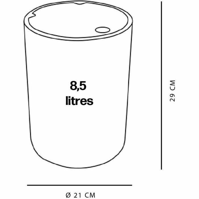 Rubbish bin TODAY UTILITY White 8,5 L 21 x 29 cm
