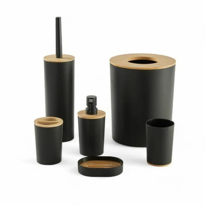 Bath Set TODAY HOY Black Plastic Modern (6 Units)