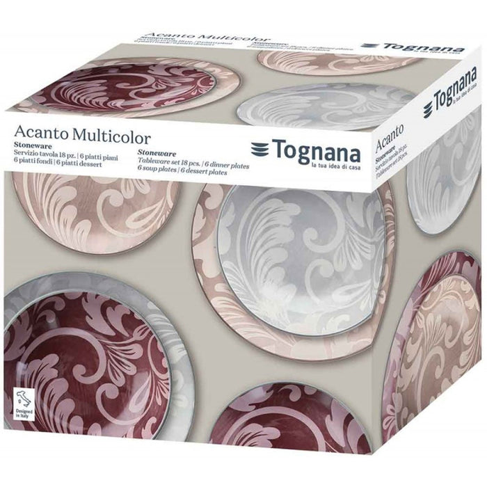 DINING SET 18 PIECES LOUISE ACANTO TOGNANA