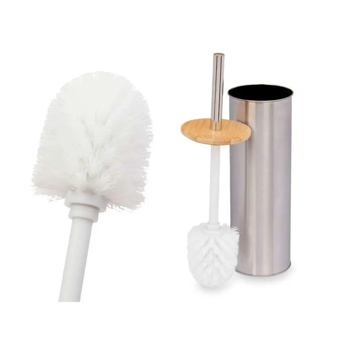 Toilet Brush Berilo Silver Bamboo Stainless steel 9,5 x 27,5 x 9,5 cm (6 Units) - Баня<<<Дом