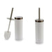 Toilet Brush Berilo White Silver Plastic 9,5 x 38,5 x 9,5 cm (6 Units) - Баня<<<Дом Градина<<<BigBuy&&&Аксесоари и