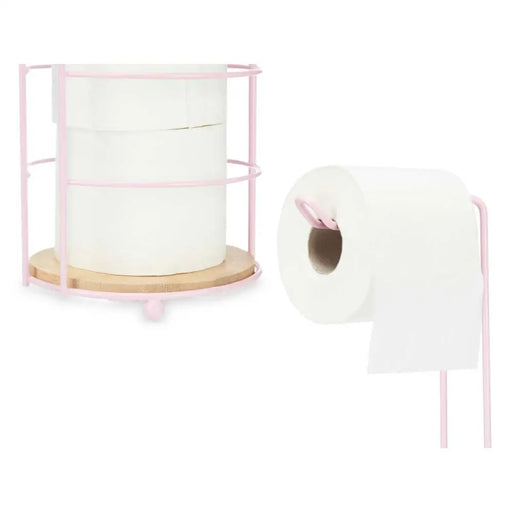 Toilet Roll Holder Berilo Pink 16,5 x 63,5 x 16,5 cm (4 Units) - Баня<<<Дом Градина<<<BigBuy&&&Аксесоари и