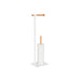 Toilet Roll Holder Home ESPRIT White Natural Metal Bamboo 22 x 16 x 68 cm - Баня<<<Дом Градина<<<BigBuy&&&Аксесоари и