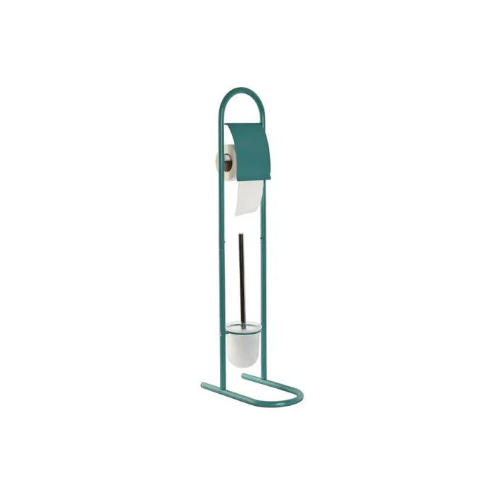 Toilet Roll Holder Home ESPRIT White Turquoise Metal 30 x 16 x 78,5 cm (2 Units) - Баня<<<Дом