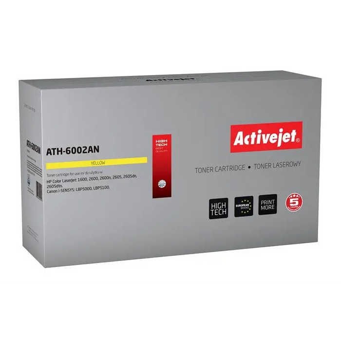 Toner Activejet ATH-6002AN Yellow - For HP printers (with head)TON-HHP<<<TonersTON<<<ActionPL&&&Електроника Периферни и
