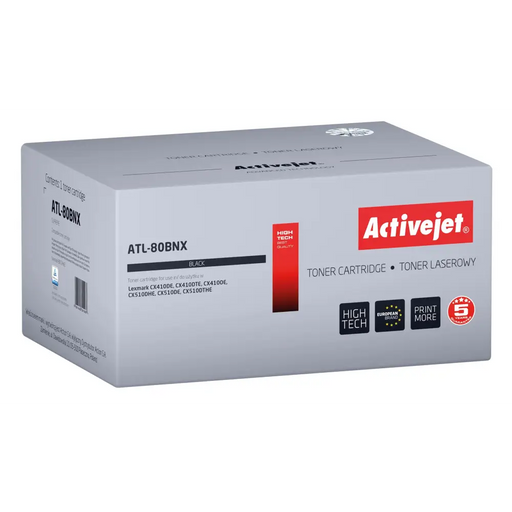 Toner Activejet ATL-80BNX Black - For Lexmark printers (without head)TON-LEB<<<TonersTON<<<ActionPL&&&Електроника
