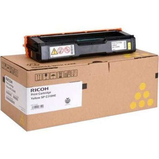 Toner cartridge Ricoh SP C310HE 6600 copies Yellow - Консумативи за лазерни принтери и копири<<<Принтери скенери и