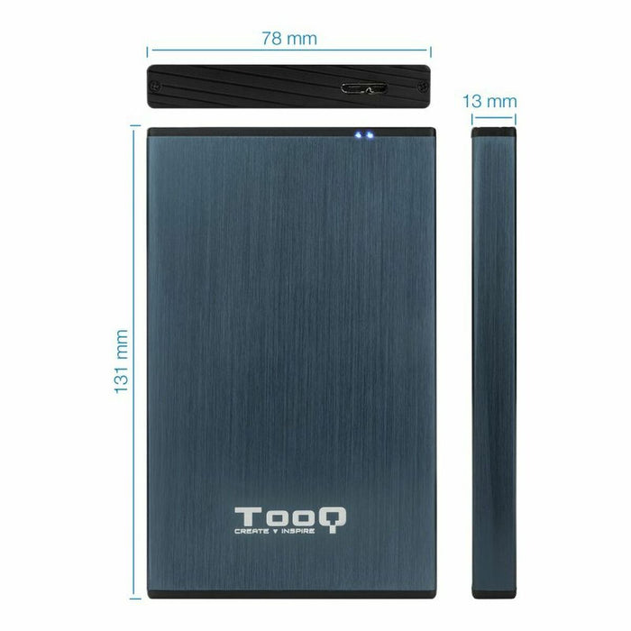 External Box TooQ TQE-2527PB Blue 2,5"