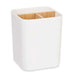 Toothbrush Holder Berilo White Bamboo polypropylene 9 x 11 x 9 cm (6 Units) - Баня<<<Дом Градина<<<BigBuy&&&Аксесоари и