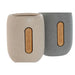 Toothbrush Holder Home ESPRIT Grey Cream Dolomite 8,5 x 7 x 11 cm (2 Units) - Баня<<<Дом Градина<<<BigBuy&&&Аксесоари и