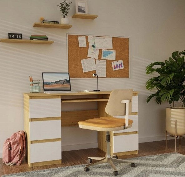 KUBA Desk Artisan Oak/White Set