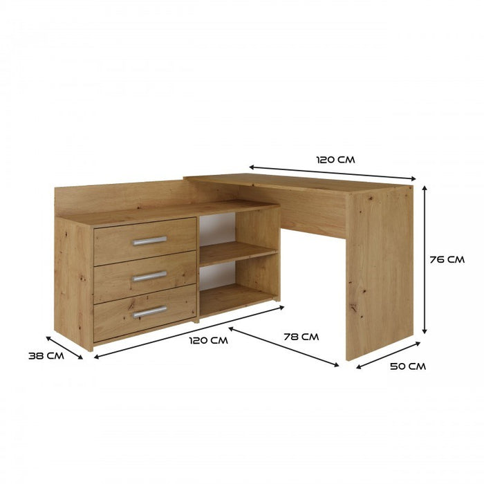 Topeshop DANY ANT/ART KPL computer desk