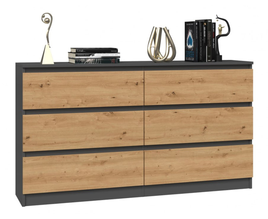 Topeshop M6 140 ANT/ART KPL chest of drawers