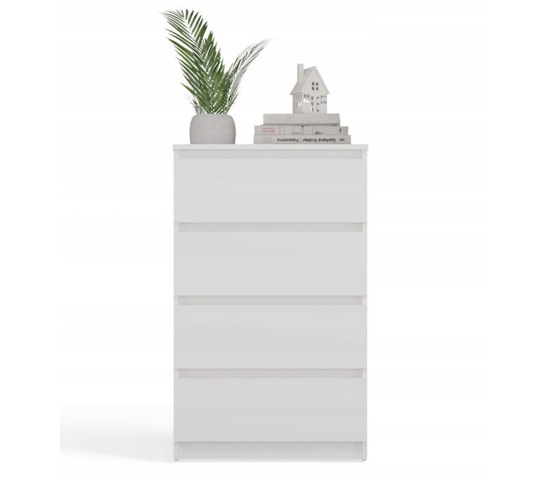 M4/60 MALWA CHEST OF DRAWERS 4 DRAWERS WHITE