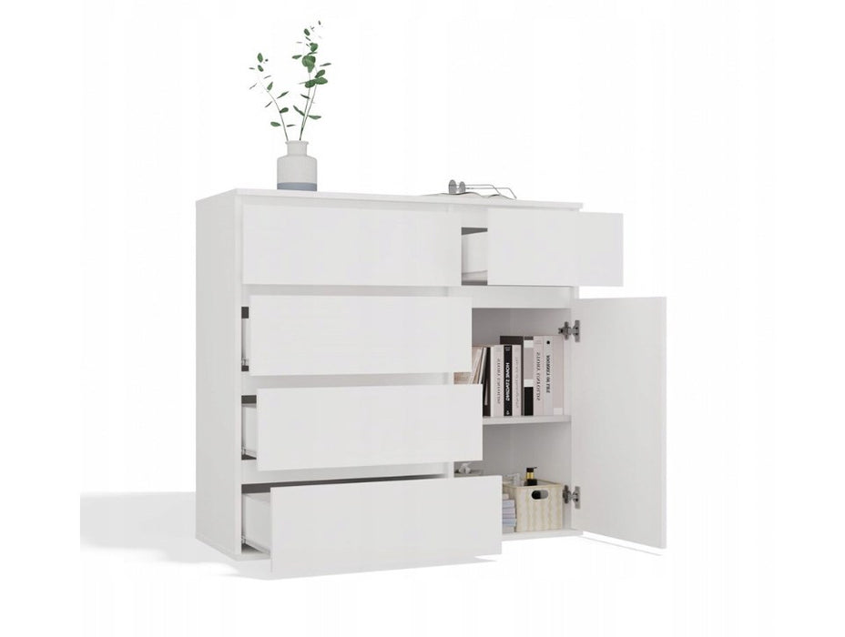 MALWA 1D5S WHITE CHEST OF DRAWERS