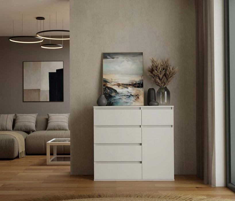 MALWA 1D5S WHITE CHEST OF DRAWERS