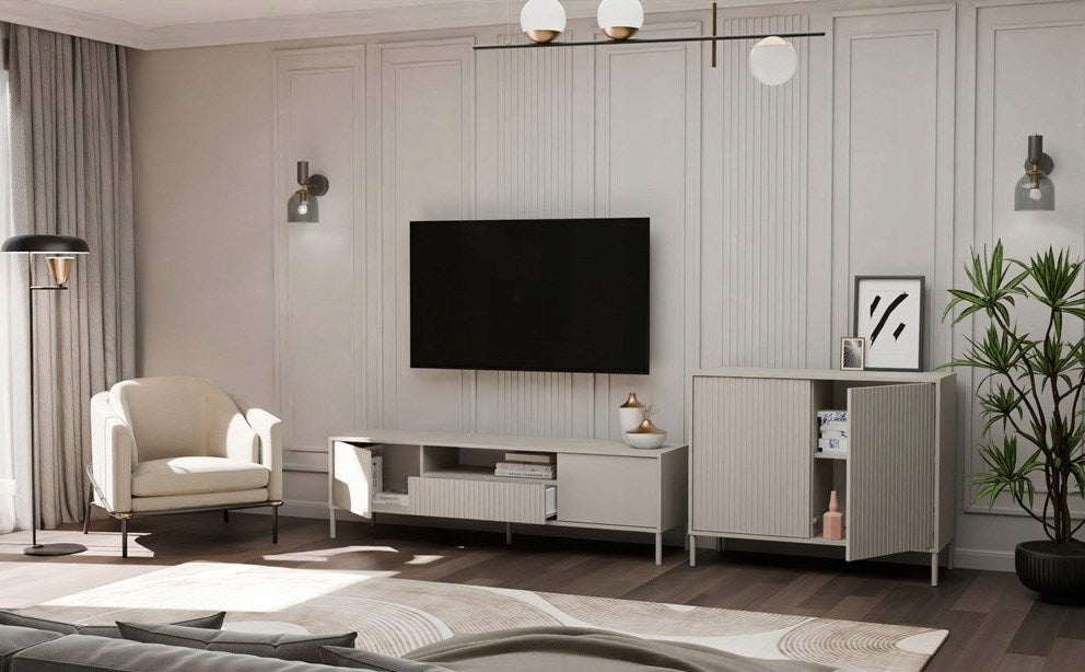 KAMARO 2D SLIM chest of drawers, cashmere colour