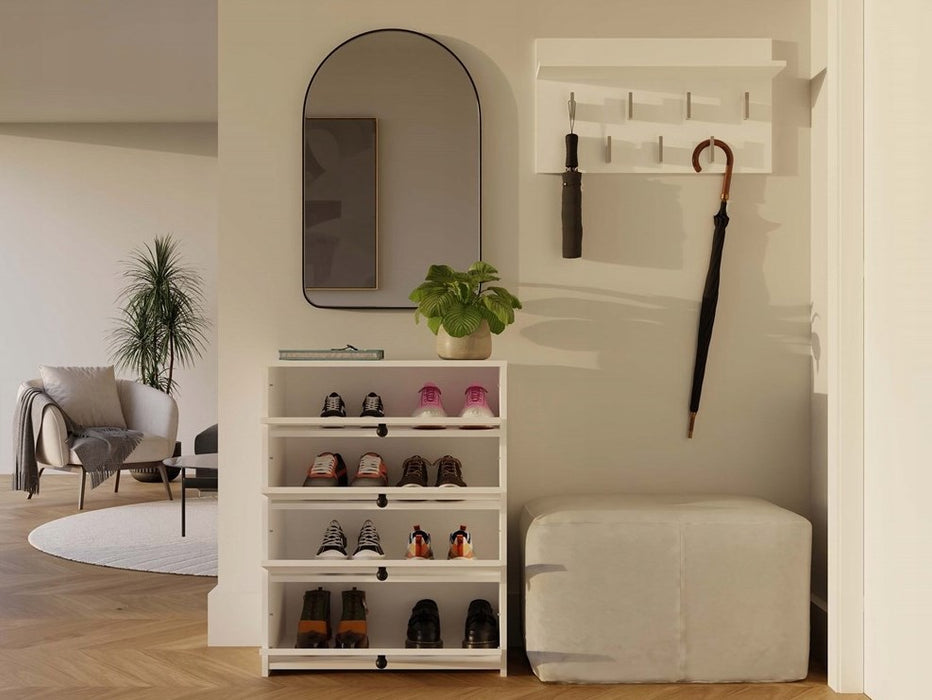 LOKA shoe cabinet, white