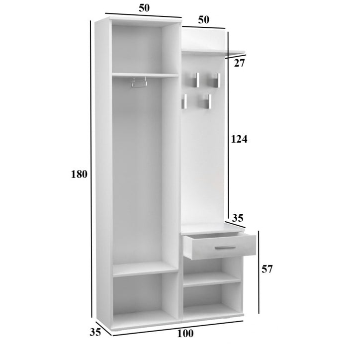 Topeshop GAR DUO SONOMA entryway cabinet