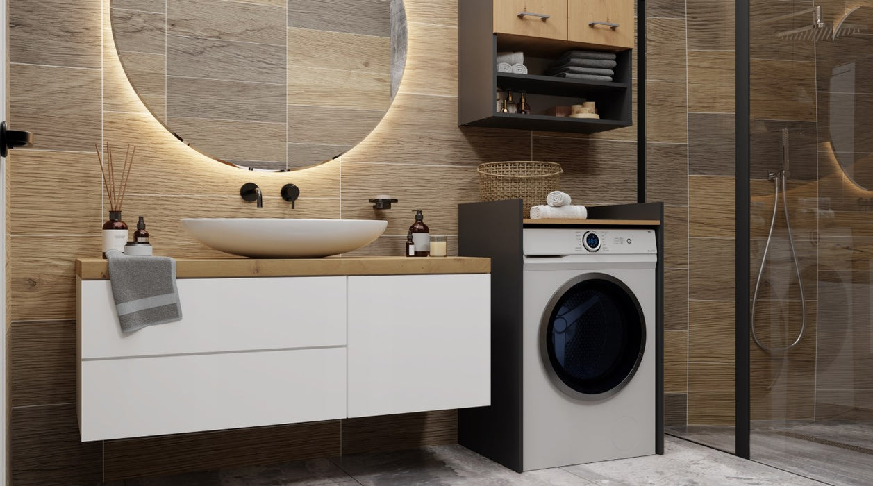 POLA NP ANTHRACITE/ARTISAN WASHING MACHINE CABINET