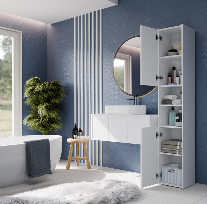 Topeshop S30 BIEL bathroom storage cabinet White