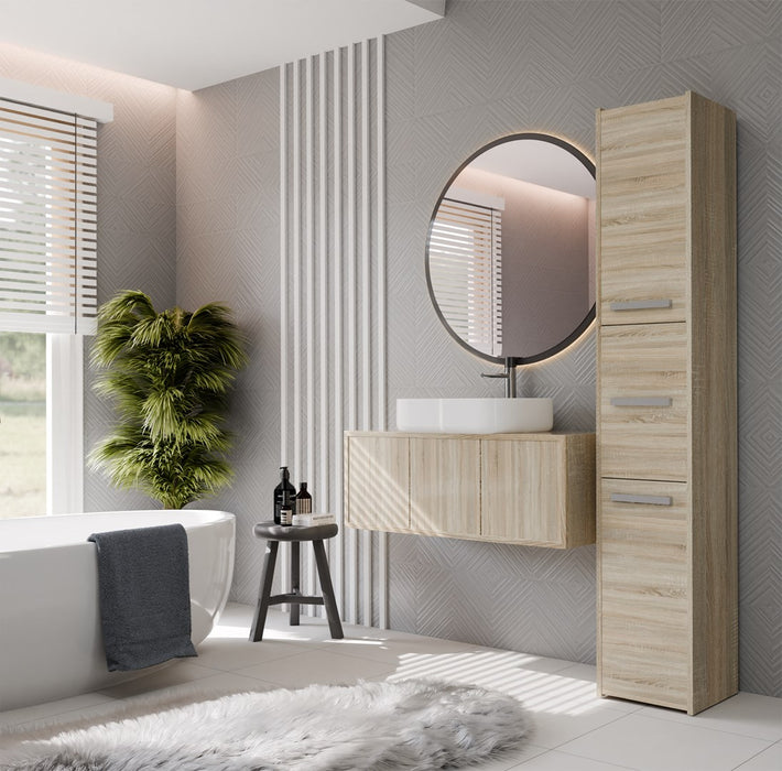 Topeshop S33 SONOMA bathroom storage cabinet Oak