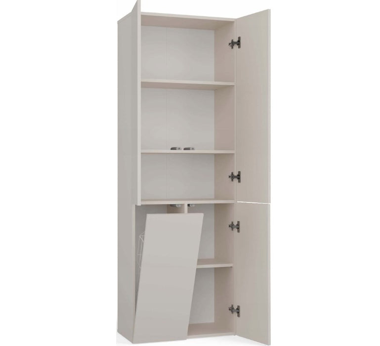 BATHROOM CABINET NEL DD 1K BASKET CASMERE COLOUR LONG DOORS