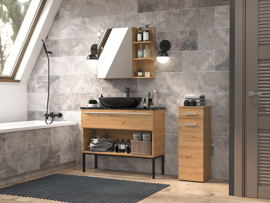 Topeshop NEL V DS ARTISAN bathroom storage cabinet Oak