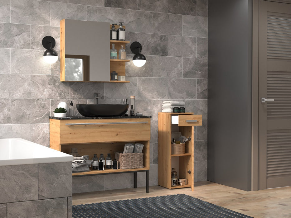 Topeshop NEL V DS ARTISAN bathroom storage cabinet Oak