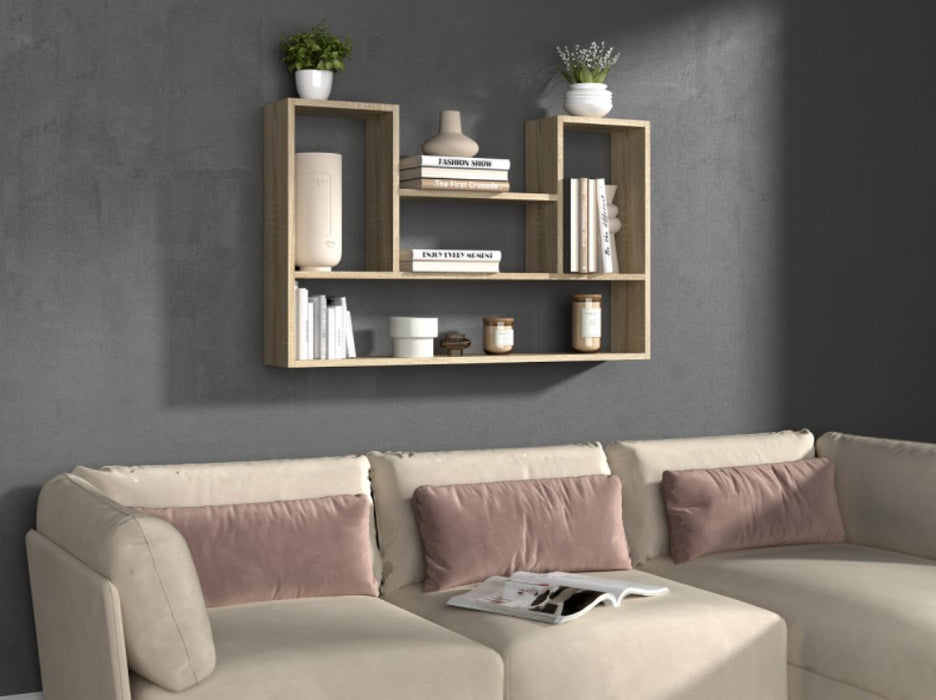 BILBAO 4P hanging bookcase 100x16x60 cm sonoma